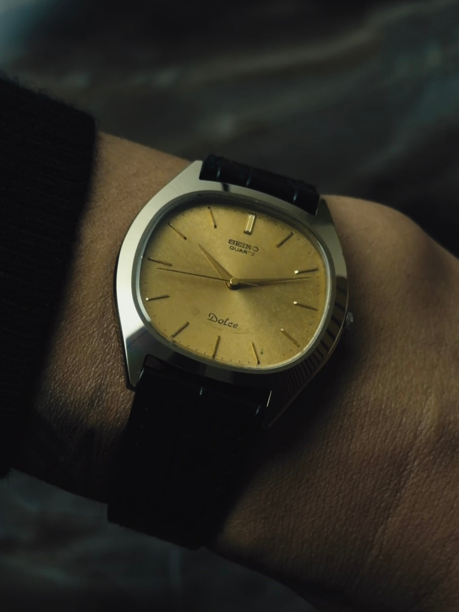 SEIKO Dolce "Antique Gold Dial" Quartz 1981｜セイコー ヴィンテージ時計 - 5