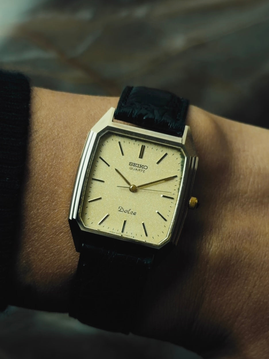 SEIKO Dolce Rectangular Champagne Dial 1981｜セイコー ヴィンテージ時計 - 5