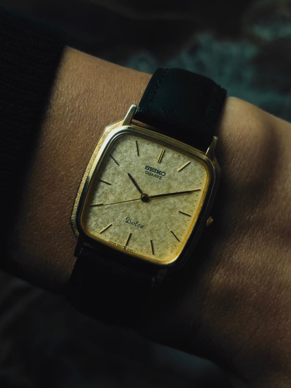 SEIKO Dolce Gold Textured Dial Quartz 1989