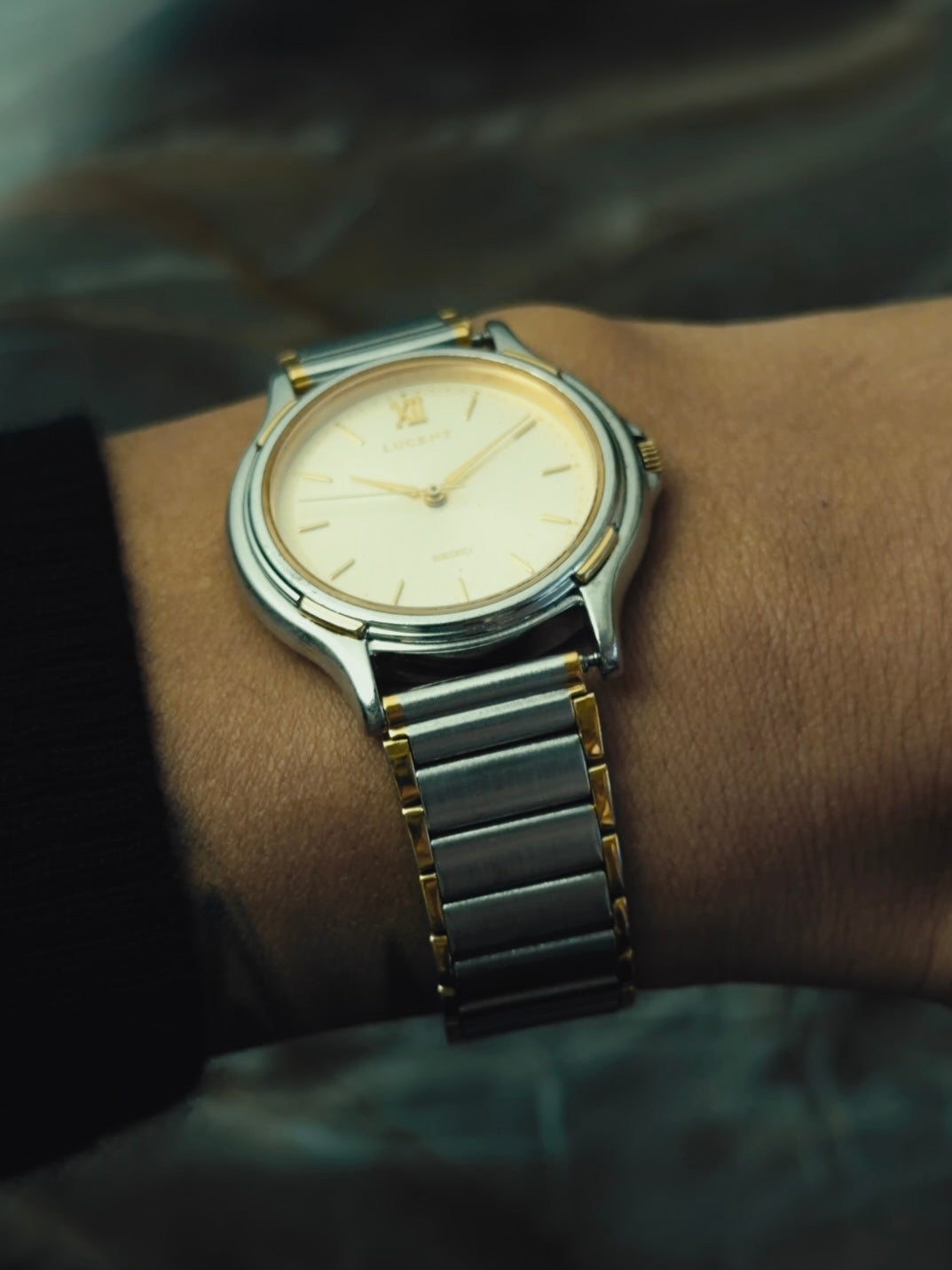 SEIKO LUCENT Two-Tone Champagne Dial 1990s