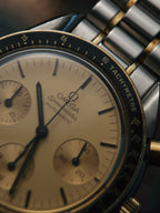 OMEGA Speedmaster 18k Yellow Gold Two Tone 1990s