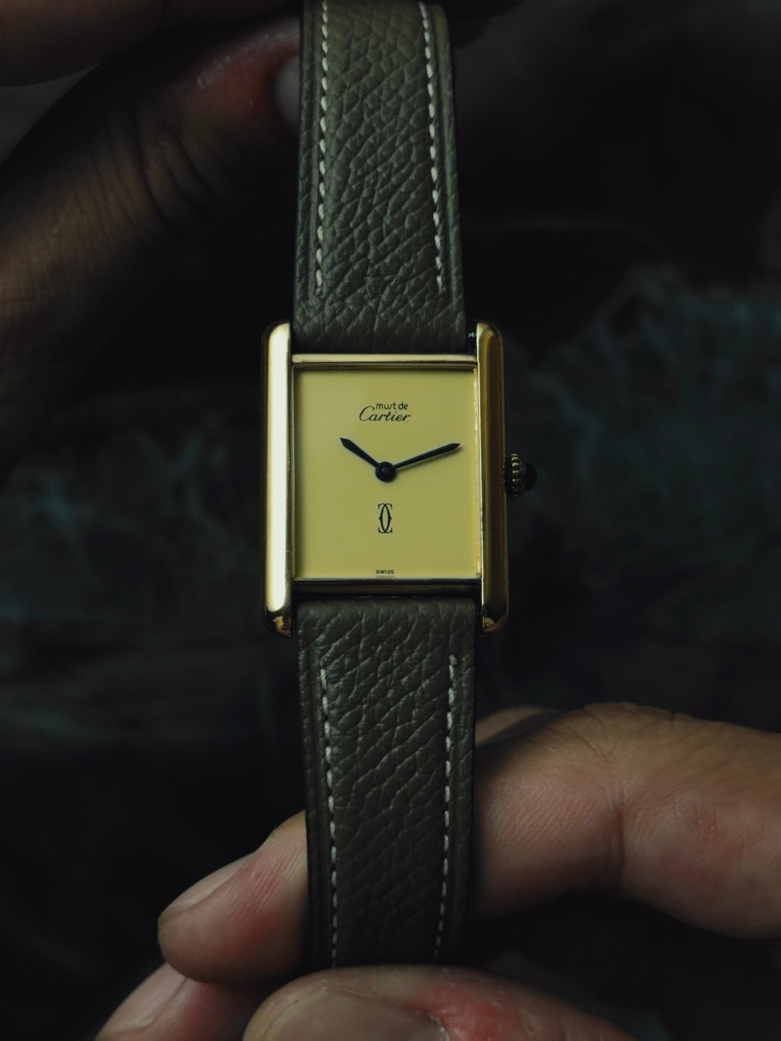 Cartier Must Tank Ivory Dial LM 1970s