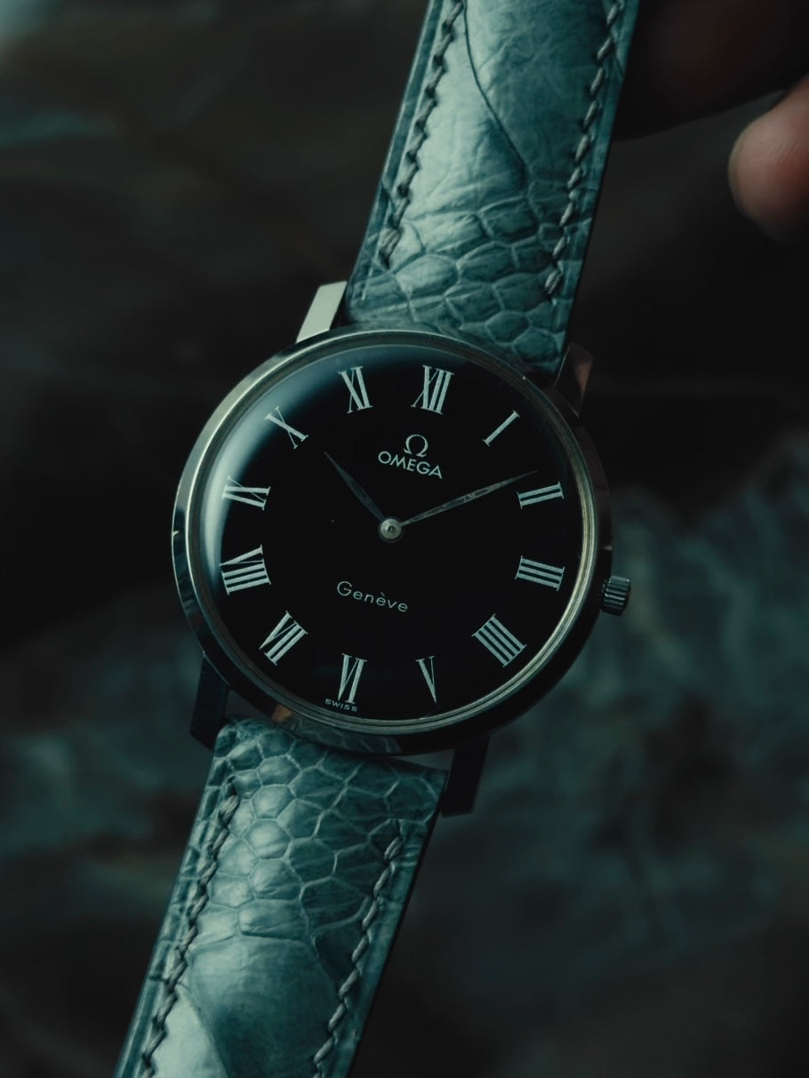 OMEGA Genève "Midnight Roman" Black Dial 1970s｜オメガ ヴィンテージ時計 - 6
