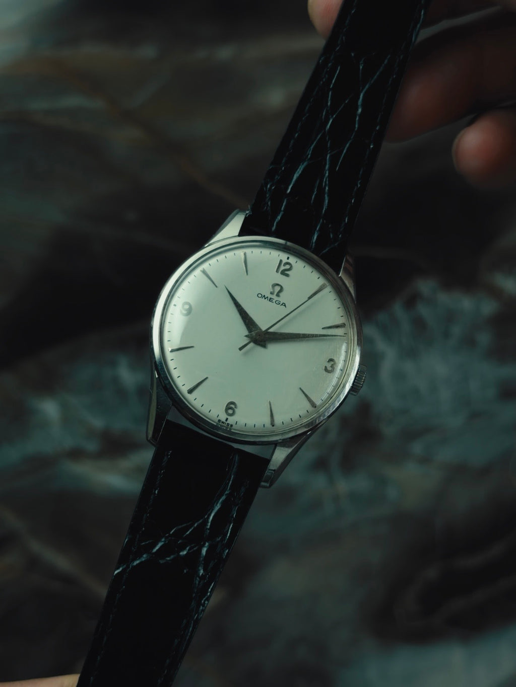 OMEGA "Quarter Arabic" Silver Dial 1950s
