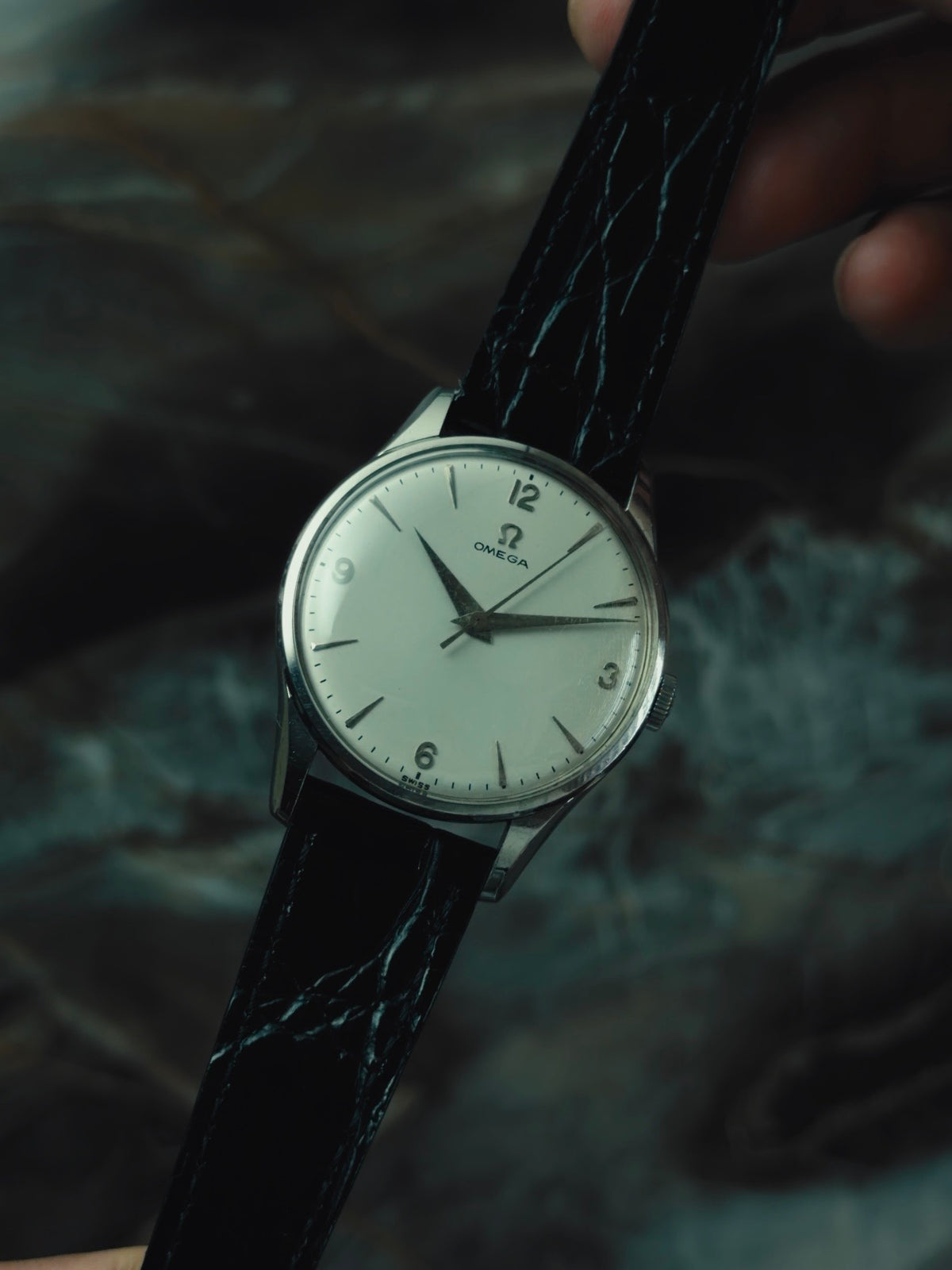 OMEGA "Quarter Arabic" Silver Dial 1950s