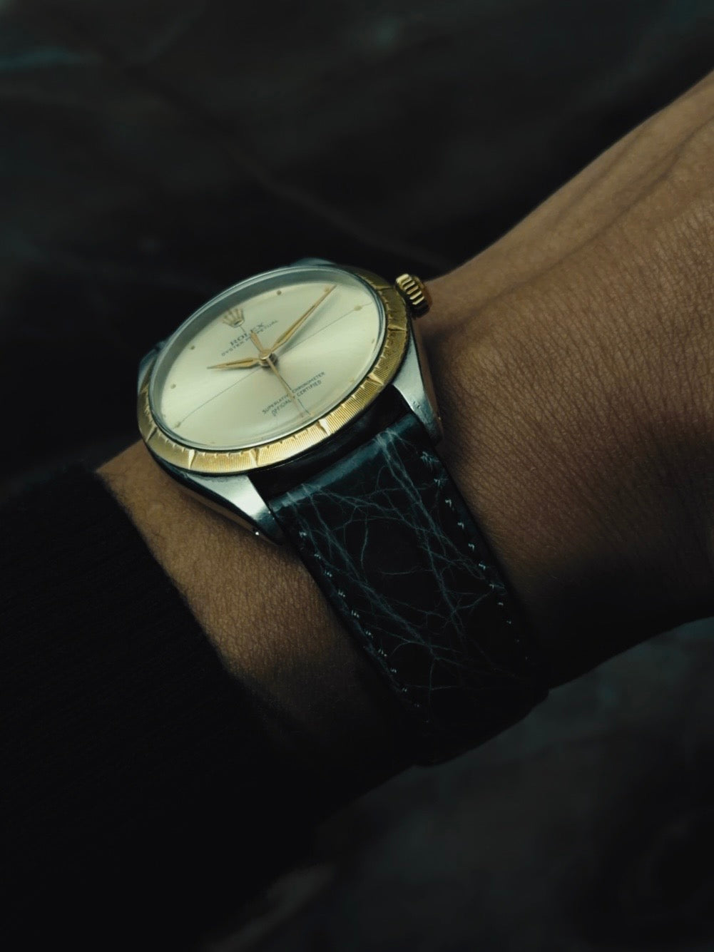 ROLEX Oyster Perpetual Zephyr 14KYG "Crossline" Dial 1960s｜ロレックス ヴィンテージ時計 - 6