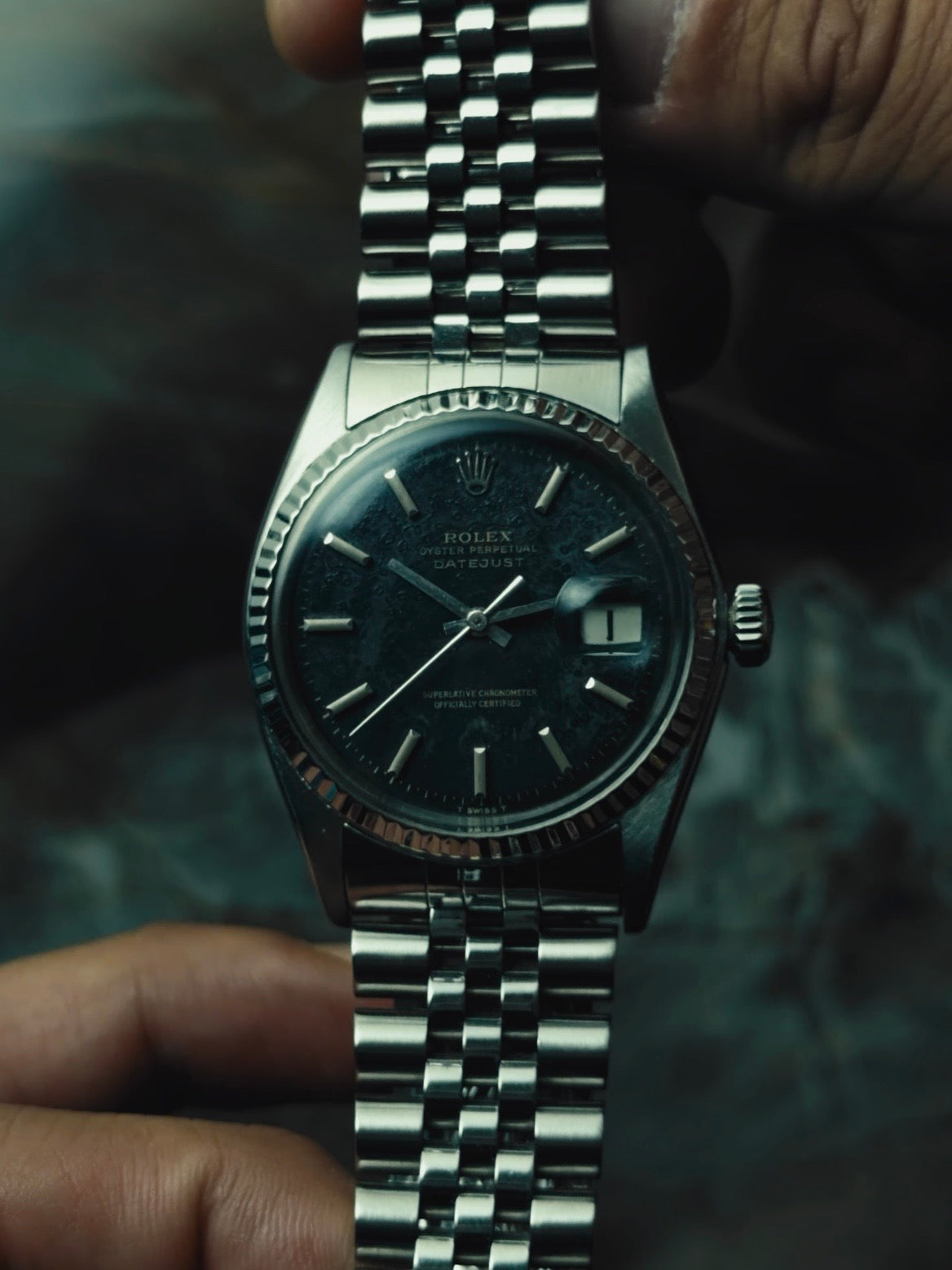 ROLEX Datejust 1601 "Meteoric Stardust" Patina Dial 1960s