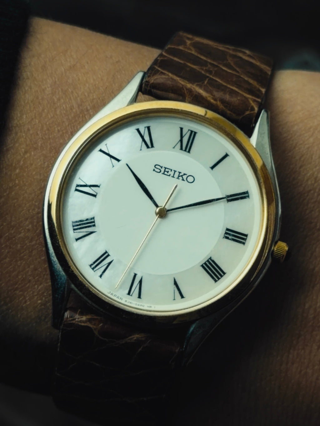 SEIKO Two-Tone "Ivory Roman" Quartz 1990s｜セイコー ヴィンテージ時計 - 6