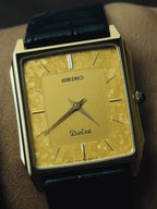 SEIKO Dolce Gold Textured Dial Quartz 1986｜セイコー ヴィンテージ時計 - 6