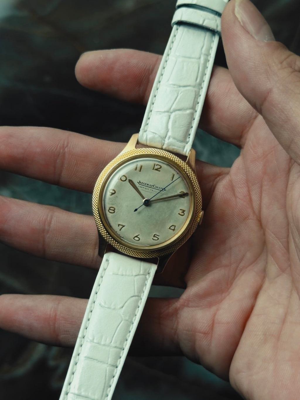 JAEGER-LECOULTRE 18K Pink Gold "Clous de Paris" Bezel 1950s｜ジャガー・ルクルト ヴィンテージ時計 - 7