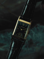 LECOULTRE 14K Solid Gold "Black Roman" 1940s｜ルクルト ヴィンテージ時計 - 7