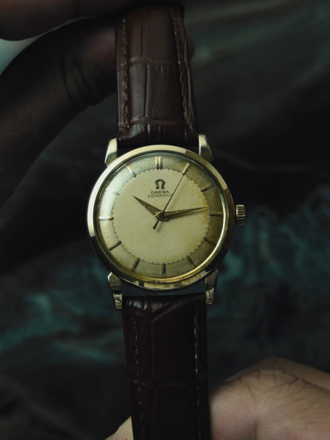 OMEGA "Antique Gold Tropical Dial" 1950s