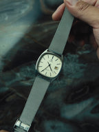 OMEGA De Ville Silver Brushed Dial Quartz 1970s