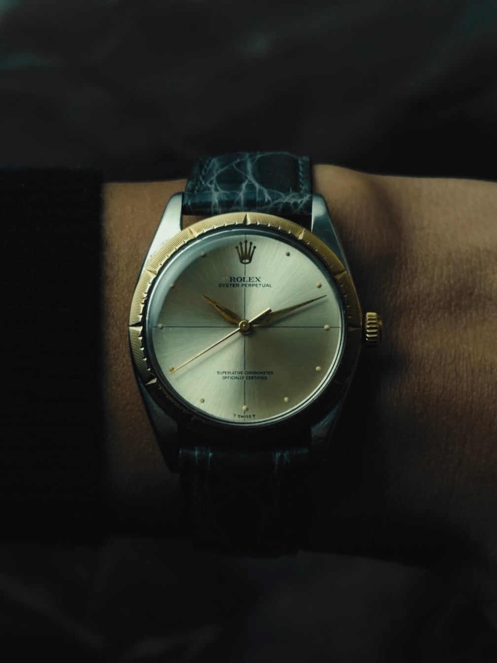ROLEX Oyster Perpetual Zephyr 14KYG "Crossline" Dial 1960s｜ロレックス ヴィンテージ時計 - 7