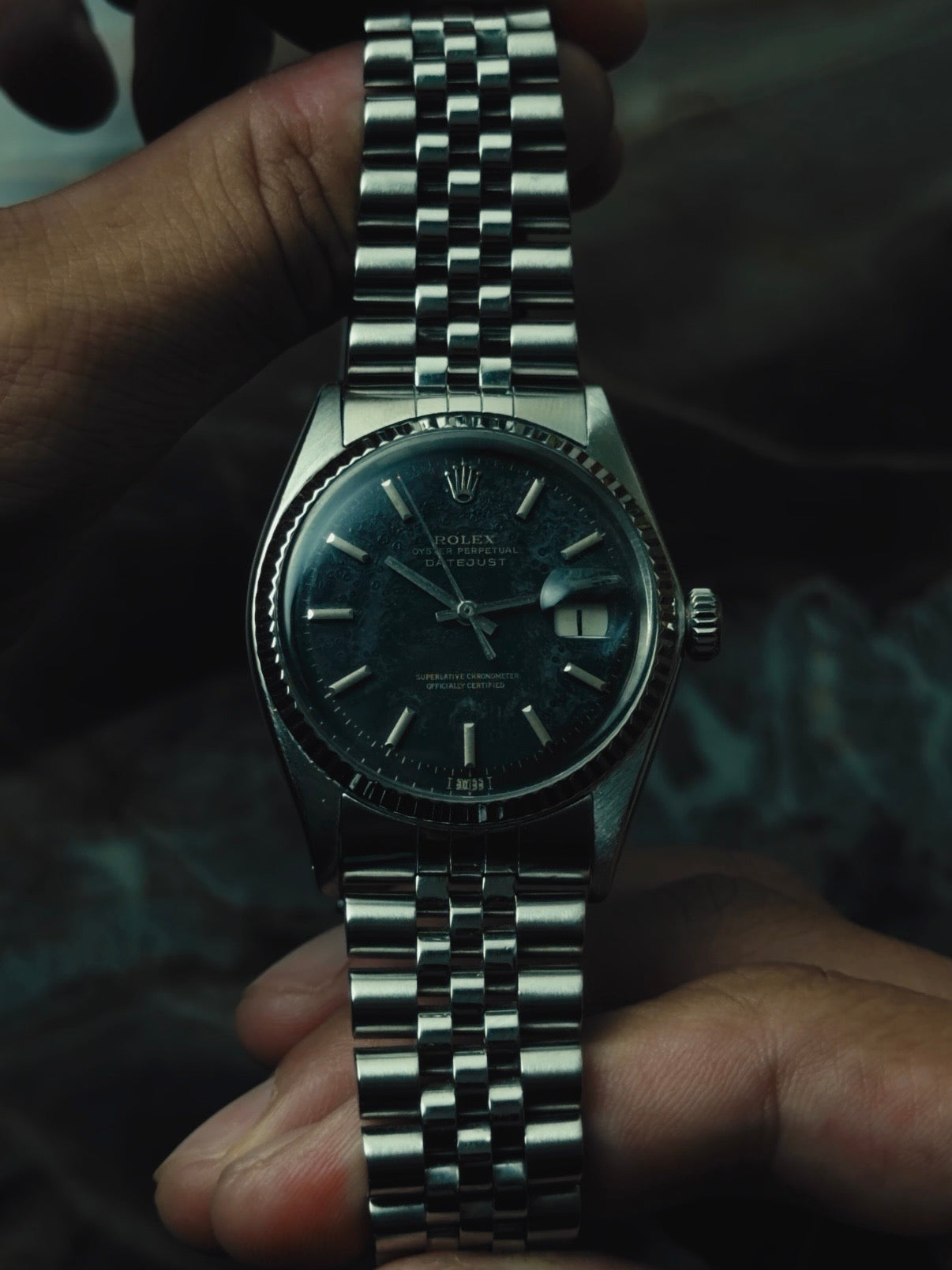 ROLEX Datejust 1601 "Meteoric Stardust" Patina Dial 1960s