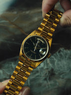 ROLEX Oyster Perpetual Day-Date Black Dial 18K Gold 1988｜ロレックス ヴィンテージ時計 - 7