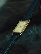 SEIKO Rectangular Gold Textured Dial Quartz 1990｜セイコー ヴィンテージ時計 - 7