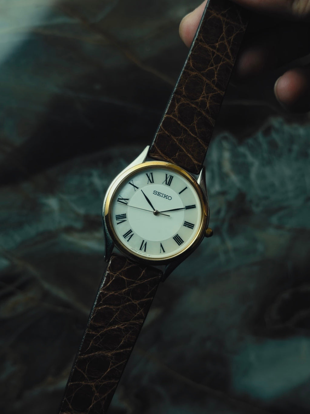 SEIKO Two-Tone "Ivory Roman" Quartz 1990s｜セイコー ヴィンテージ時計 - 7