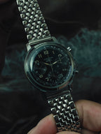 WAKMANN "FRANCE" Black Dial Chronograph 1950s