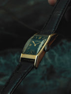 LECOULTRE 14K Solid Gold "Black Roman" 1940s｜ルクルト ヴィンテージ時計 - 8