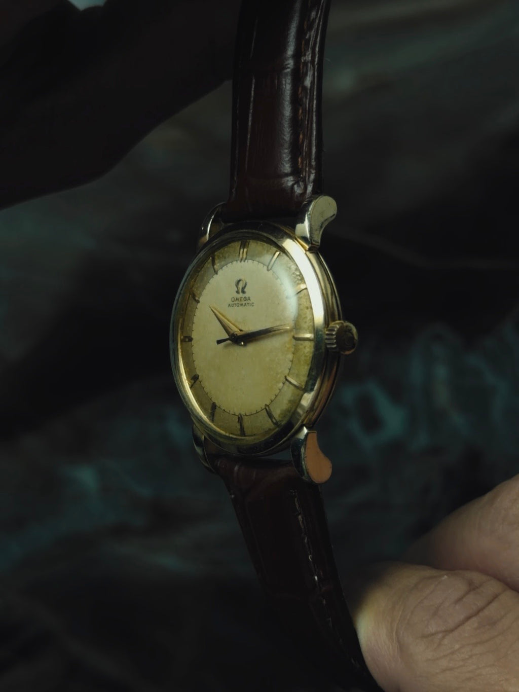 OMEGA "Antique Gold Tropical Dial" 1950s