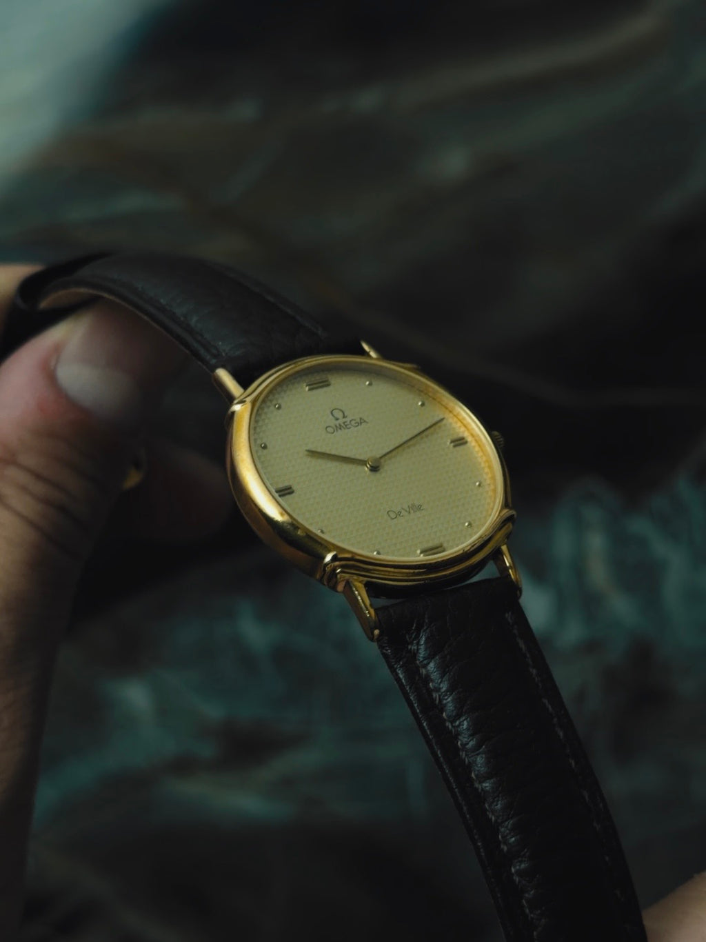 OMEGA De Ville Geometric Textured Dial 1980s