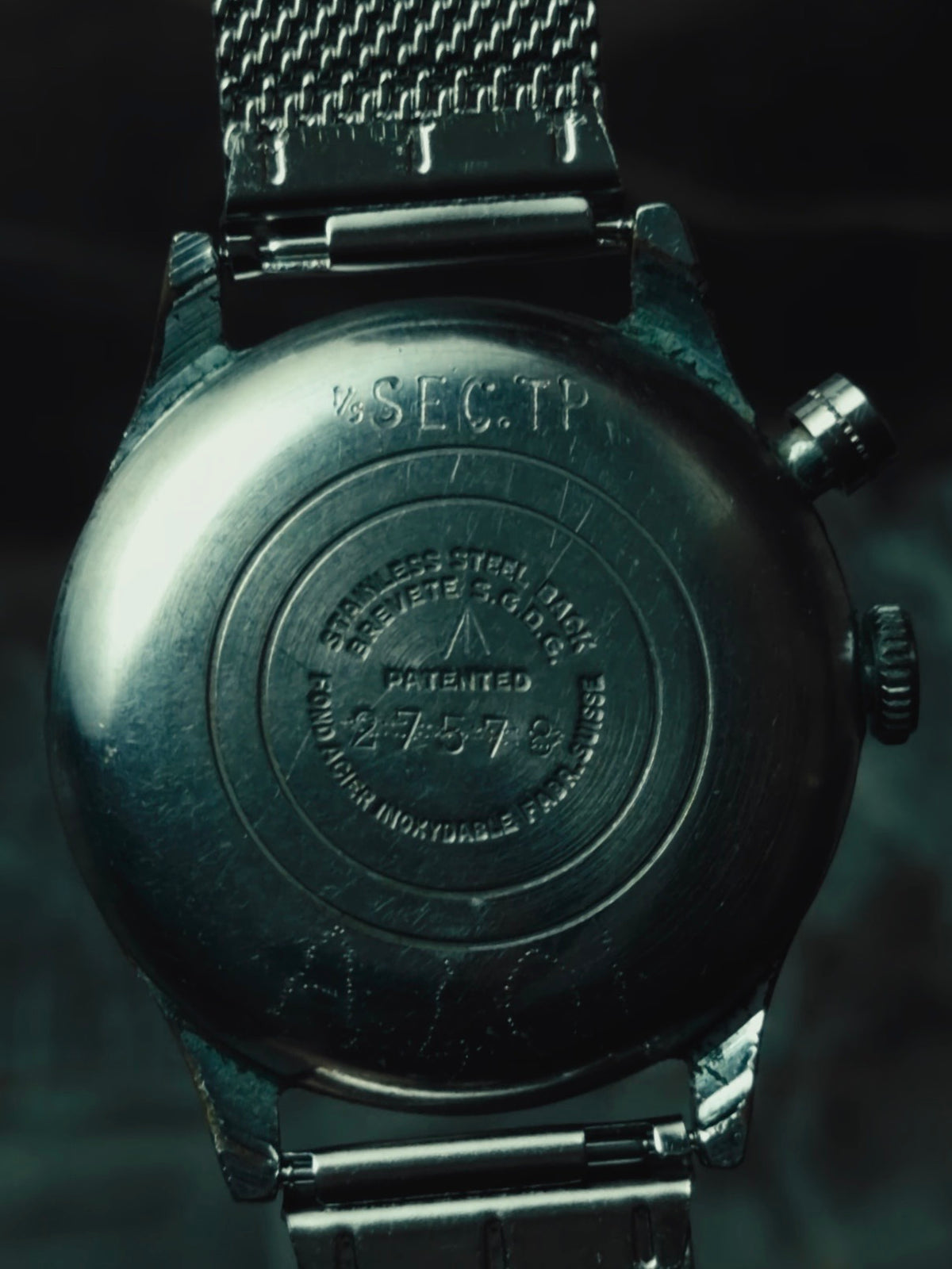 PIERCE Scientific Chronograph Black Dial 1940s