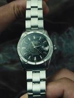 ROLEX Oyster Perpetual Date Obsidian Patina Dial 1964s