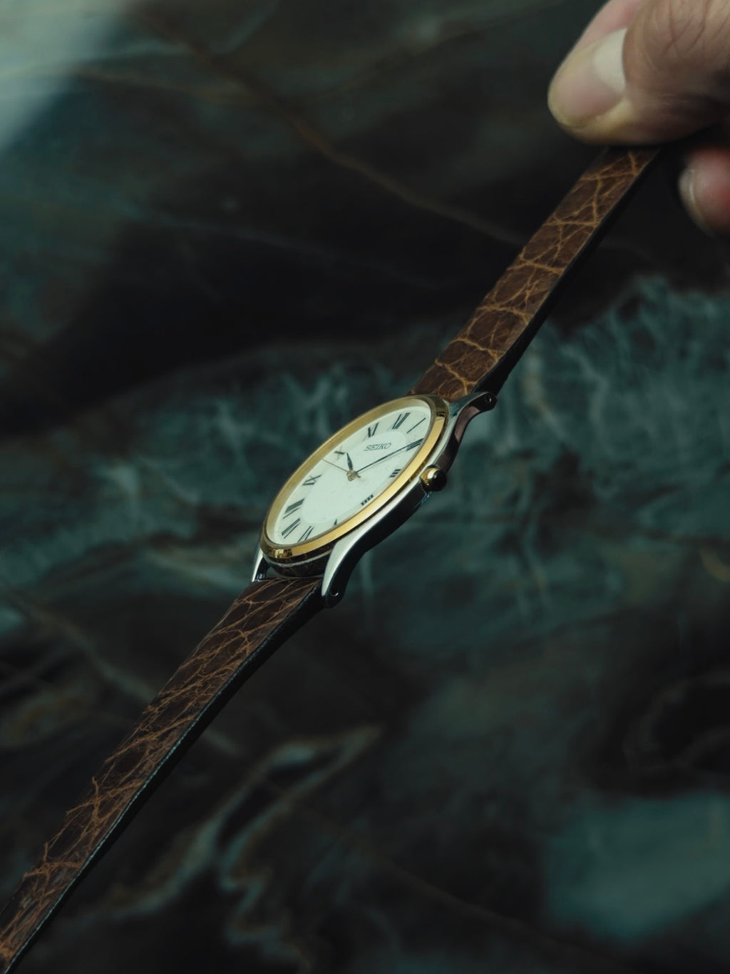 SEIKO Two-Tone "Ivory Roman" Quartz 1990s｜セイコー ヴィンテージ時計 - 8