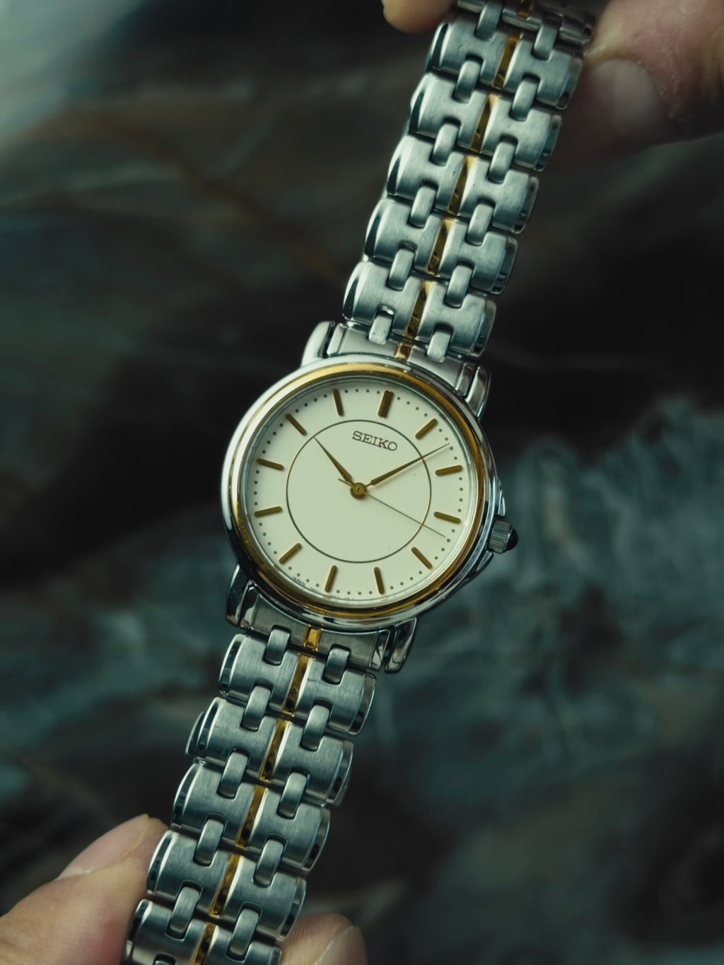 SEIKO "Ivory Dial" Two-Tone Quartz 1990s｜セイコー ヴィンテージ時計 - 8