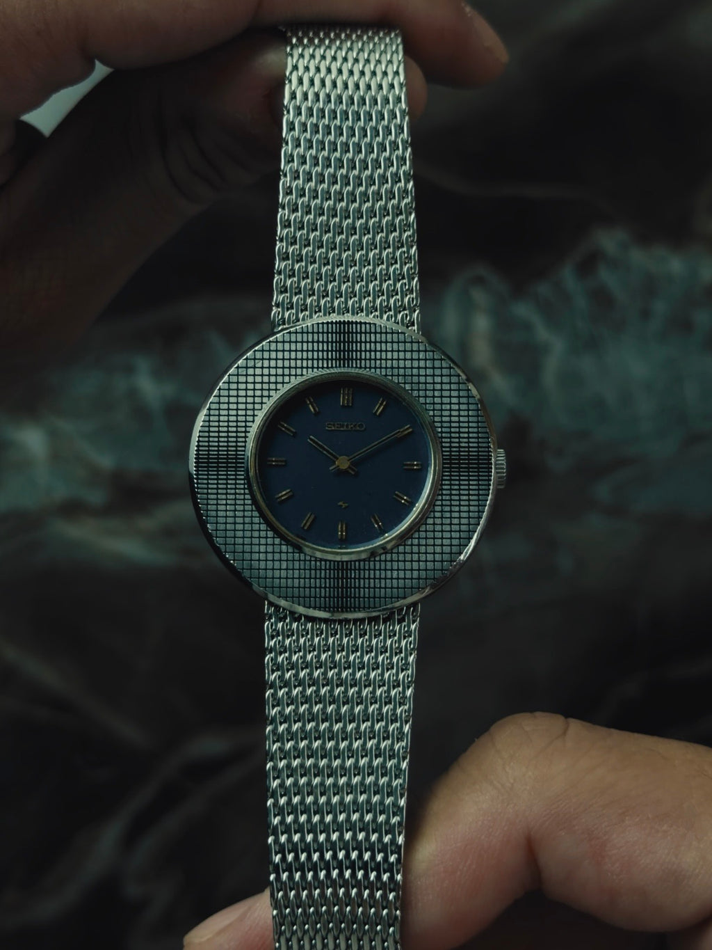 SEIKO Chariot "MOSAIC BEZEL" Blue Dial 1973