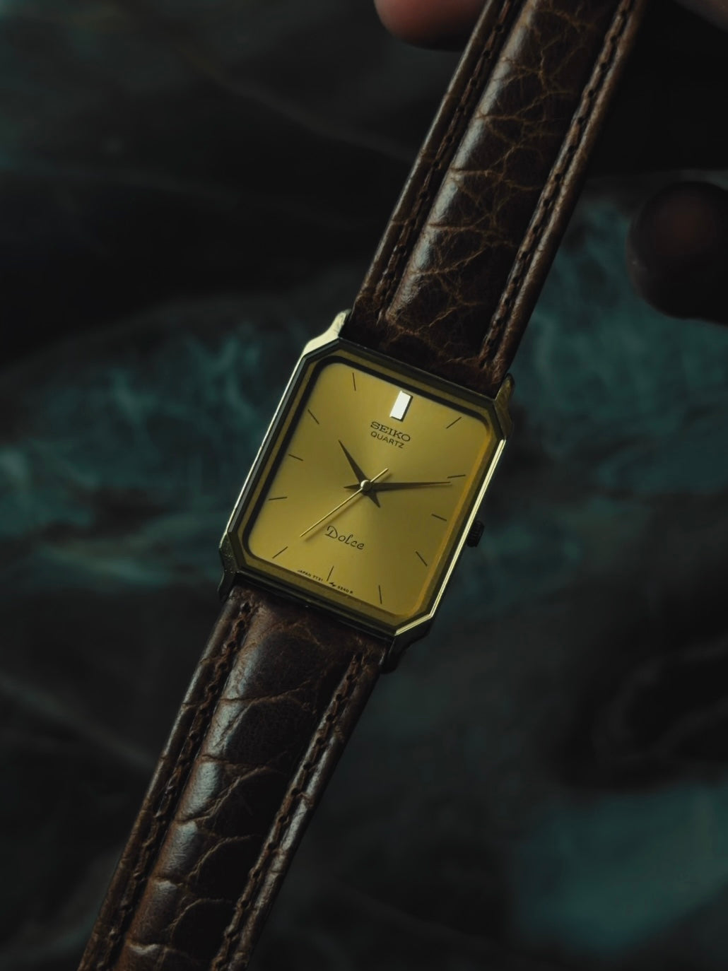 SEIKO Dolce Rectangular Gold Dial Quartz 1985｜セイコー ヴィンテージ時計 - 8