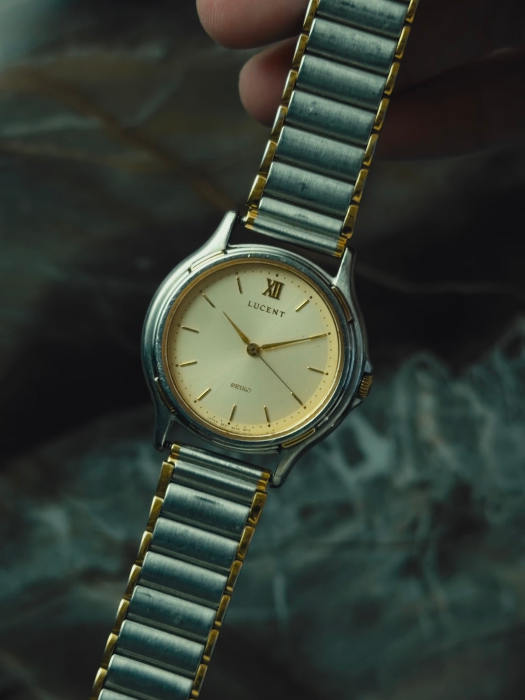 SEIKO LUCENT Two-Tone Champagne Dial 1990s
