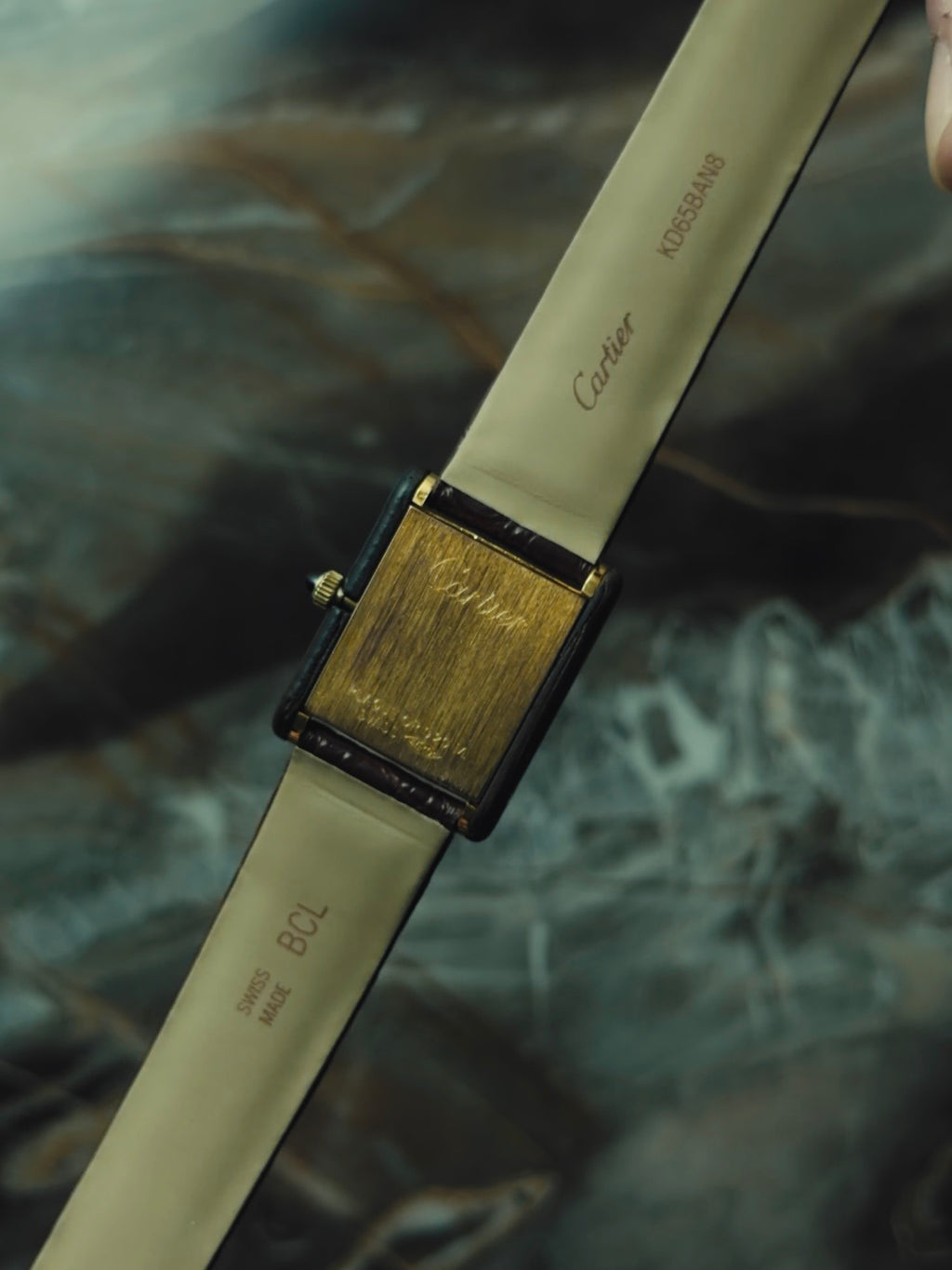 Cartier Tank "Palissandre de Rio" Wood 1970s｜カルティエ ヴィンテージ時計 - 9
