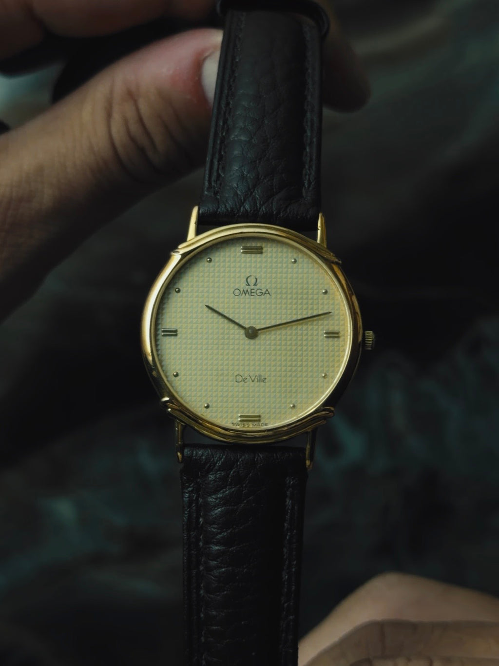 OMEGA De Ville Geometric Textured Dial 1980s