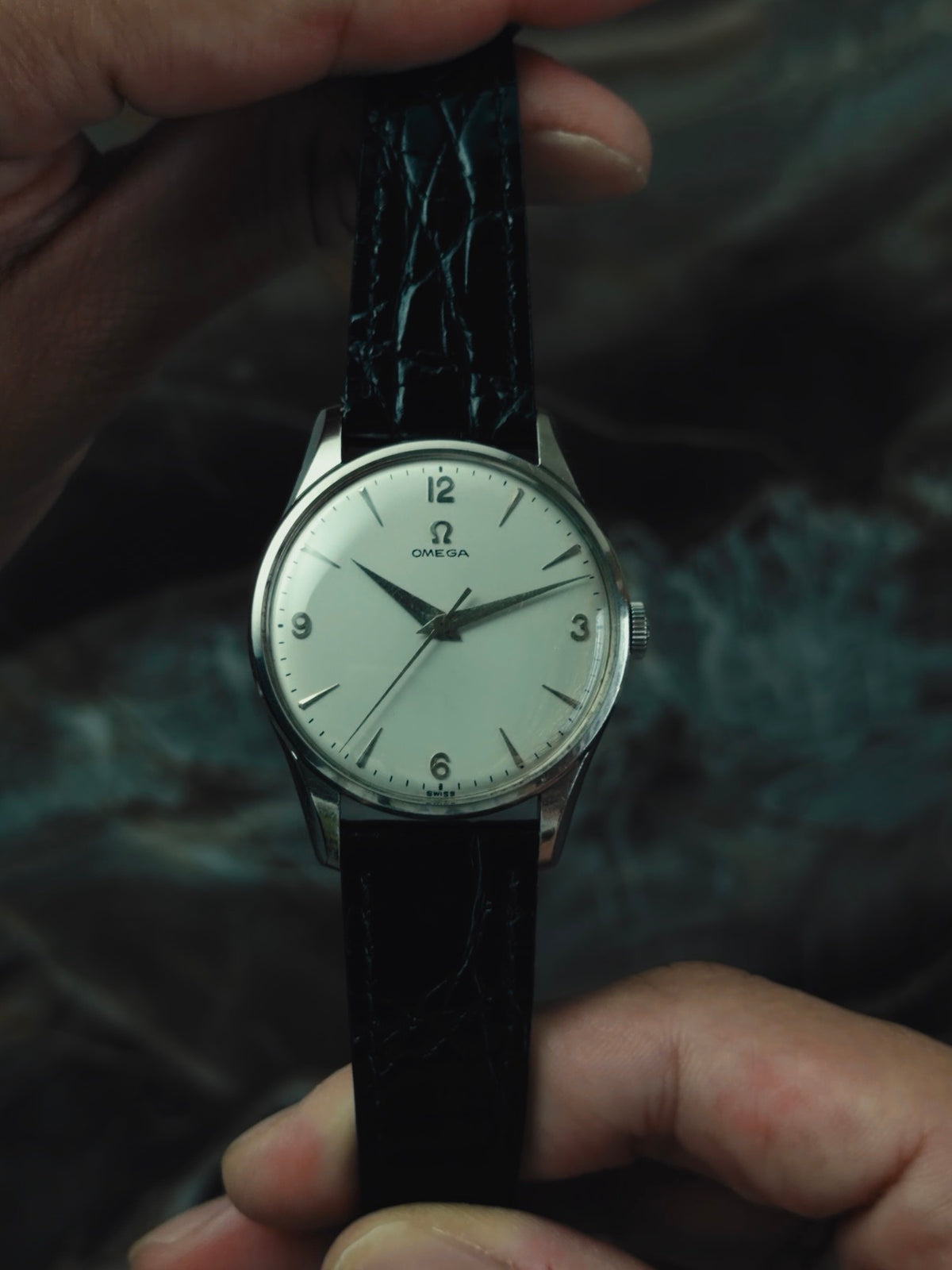 OMEGA "Quarter Arabic" Silver Dial 1950s