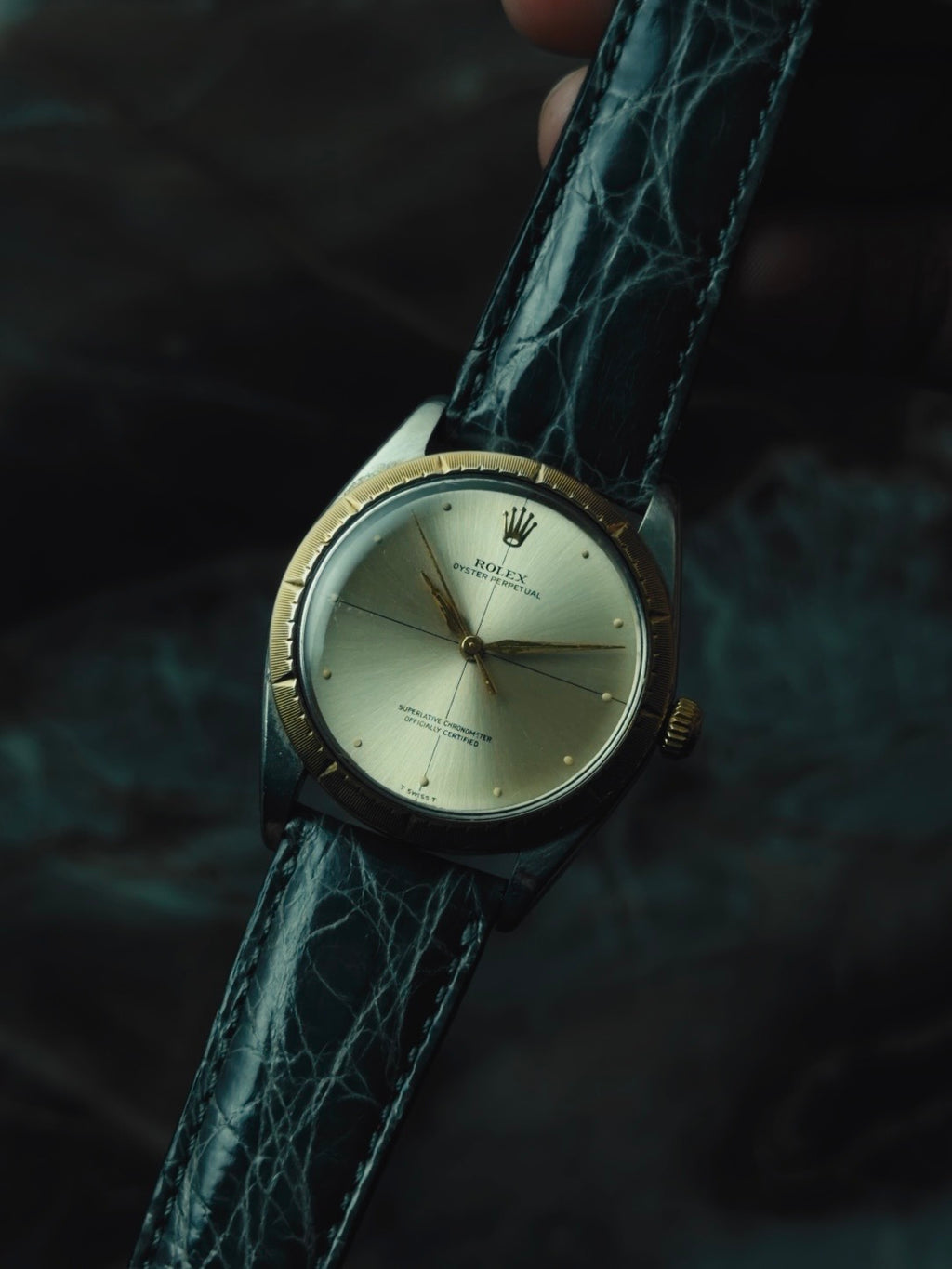ROLEX Oyster Perpetual Zephyr 14KYG "Crossline" Dial 1960s｜ロレックス ヴィンテージ時計 - 9