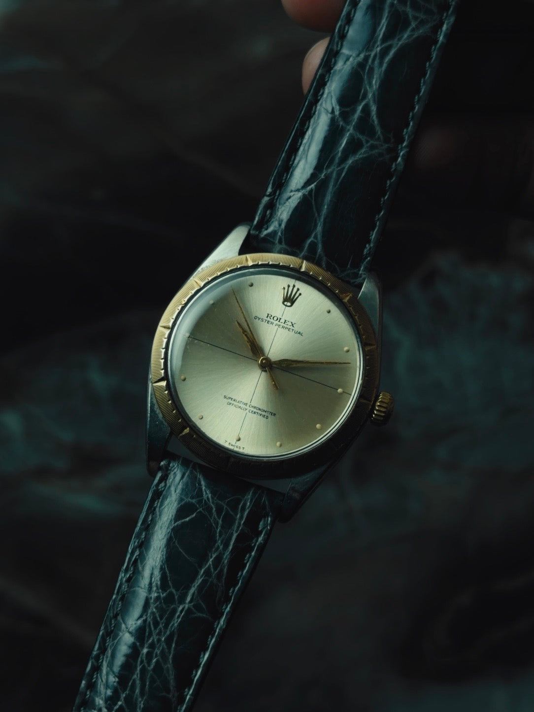 ROLEX Oyster Perpetual Zephyr 14KYG "Crossline" Dial 1960s｜ロレックス ヴィンテージ時計 - 9