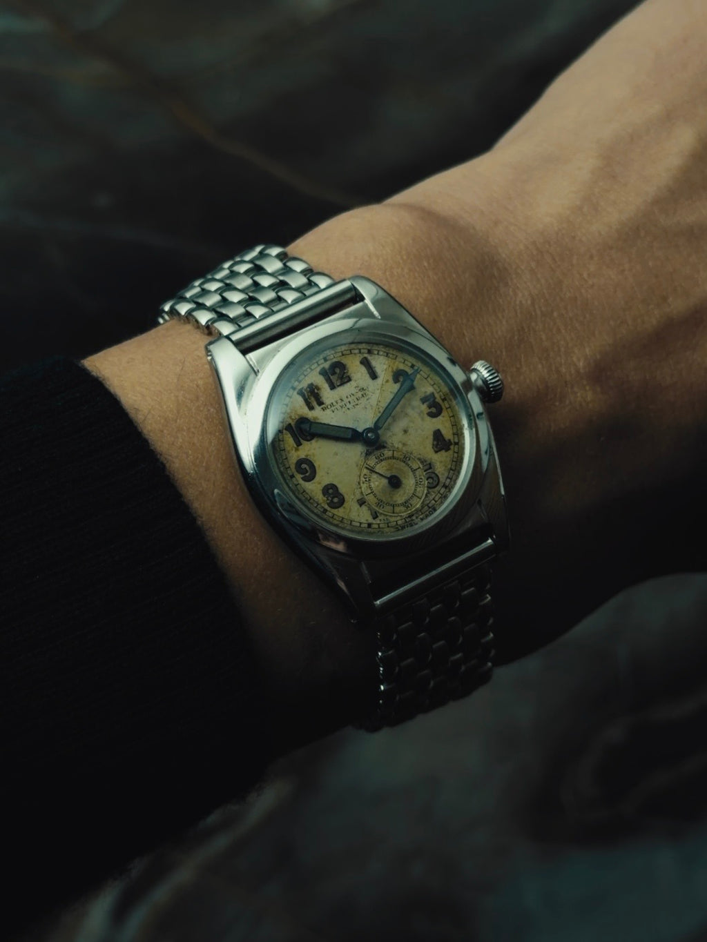 ROLEX Oyster Perpetual Bubble Back "Criss-Cross Dial" 1940s｜ロレックス ヴィンテージ時計 - 9