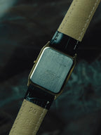 SEIKO Rectangular Gold Textured Dial Quartz 1990｜セイコー ヴィンテージ時計 - 9