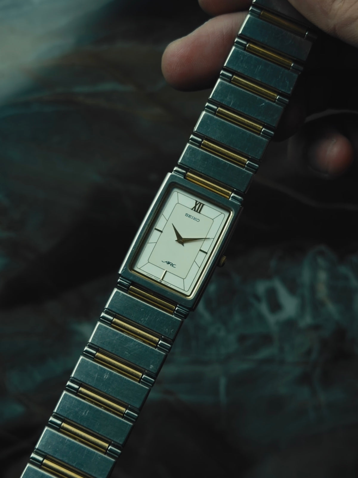 SEIKO ARC White Dial Two-Tone Quartz 1980s