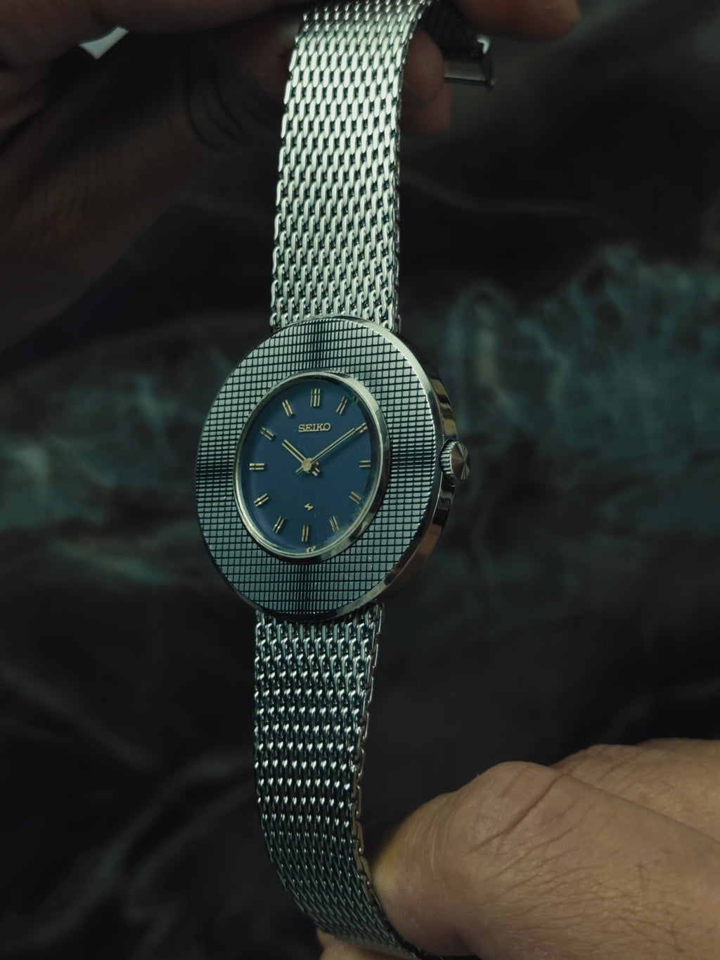 SEIKO Chariot "MOSAIC BEZEL" Blue Dial 1973