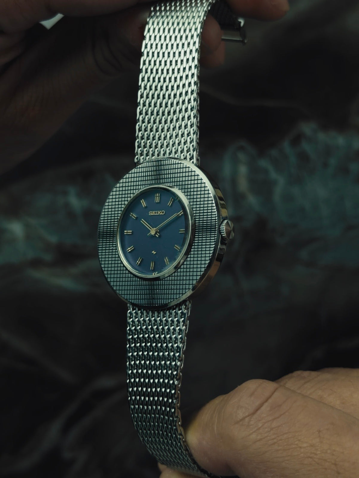 SEIKO Chariot "MOSAIC BEZEL" Blue Dial 1973