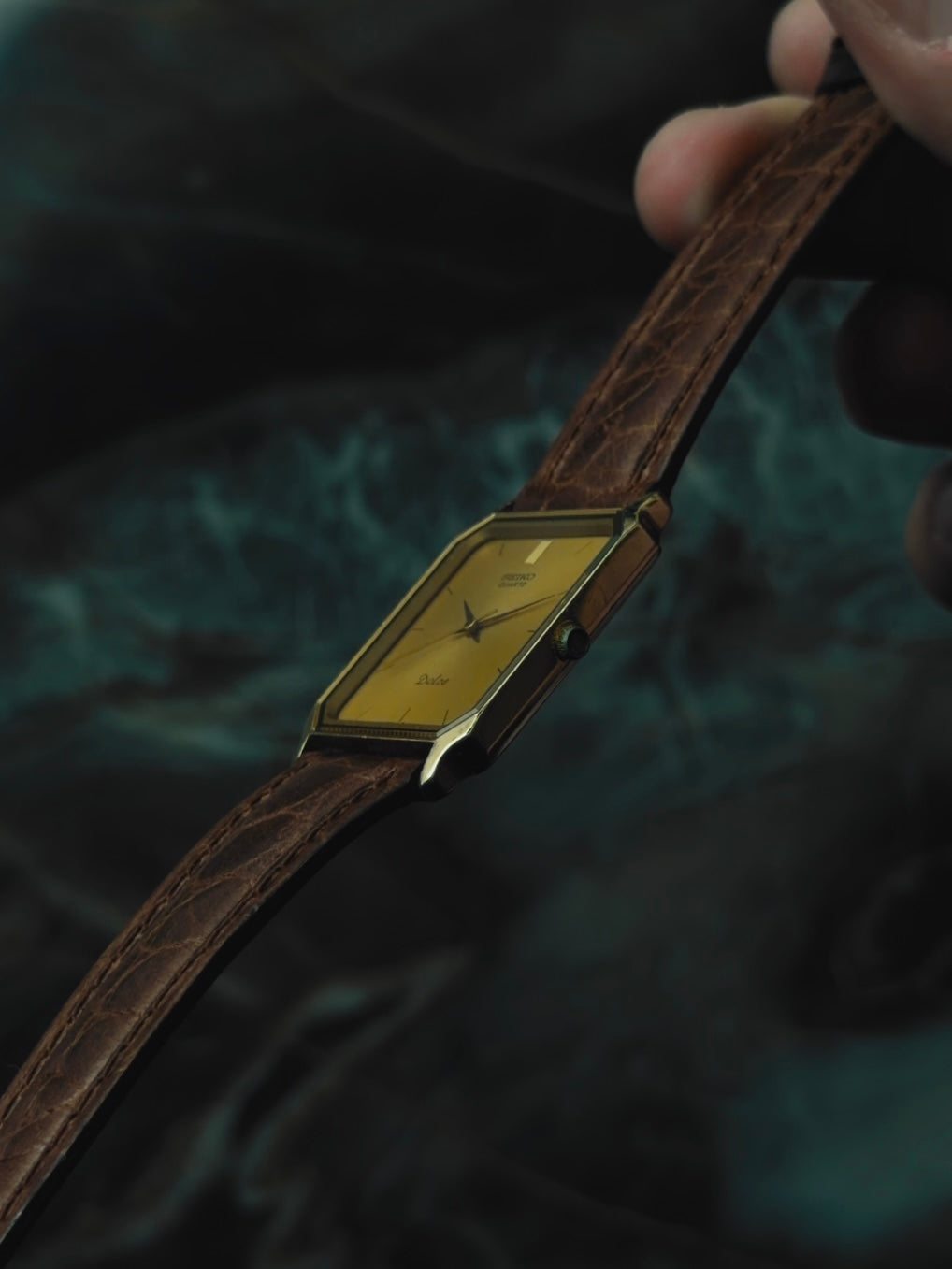 SEIKO Dolce Rectangular Gold Dial Quartz 1985｜セイコー ヴィンテージ時計 - 9