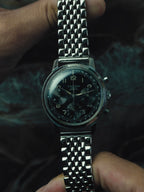 WAKMANN "FRANCE" Black Dial Chronograph 1950s