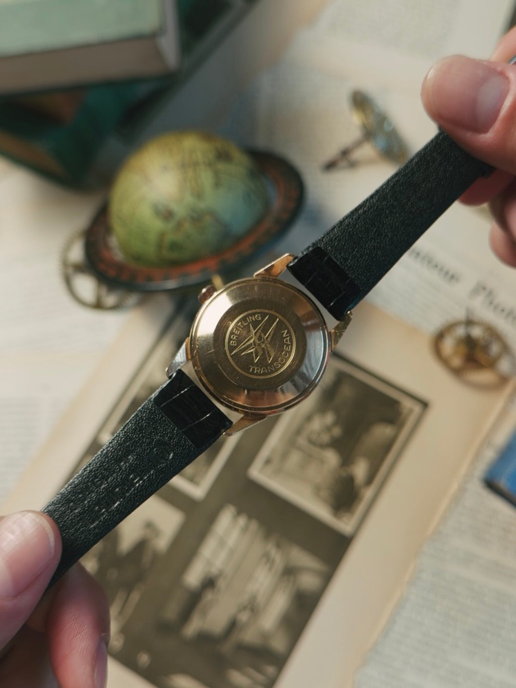 BREITLING 18K Rose Gold TRANSOCEAN 1964s