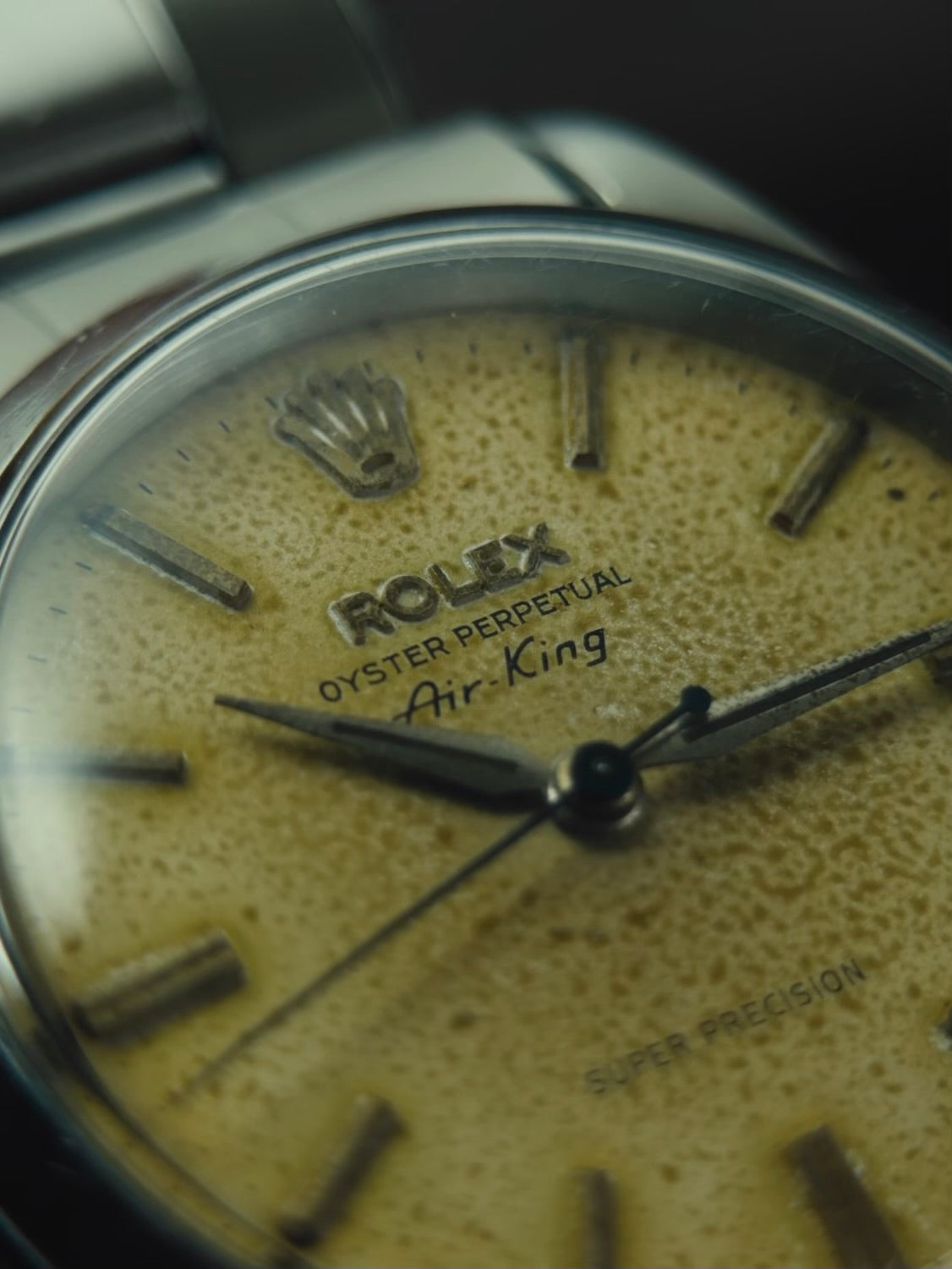 ROLEX Air-King 6552 1st Generation Original Warm Patina Dial 1958s