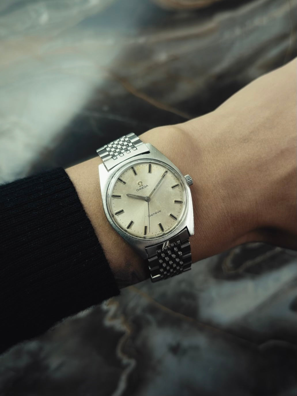 OMEGA ジュネーブ SS ヴィンテージ パティーナダイヤル 1970年代