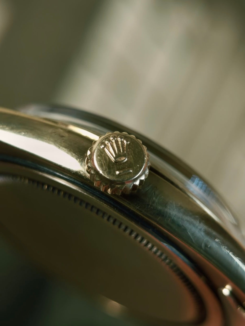 ROLEX 6422 Special Order Guilloché Dial 9K Gold 1959s