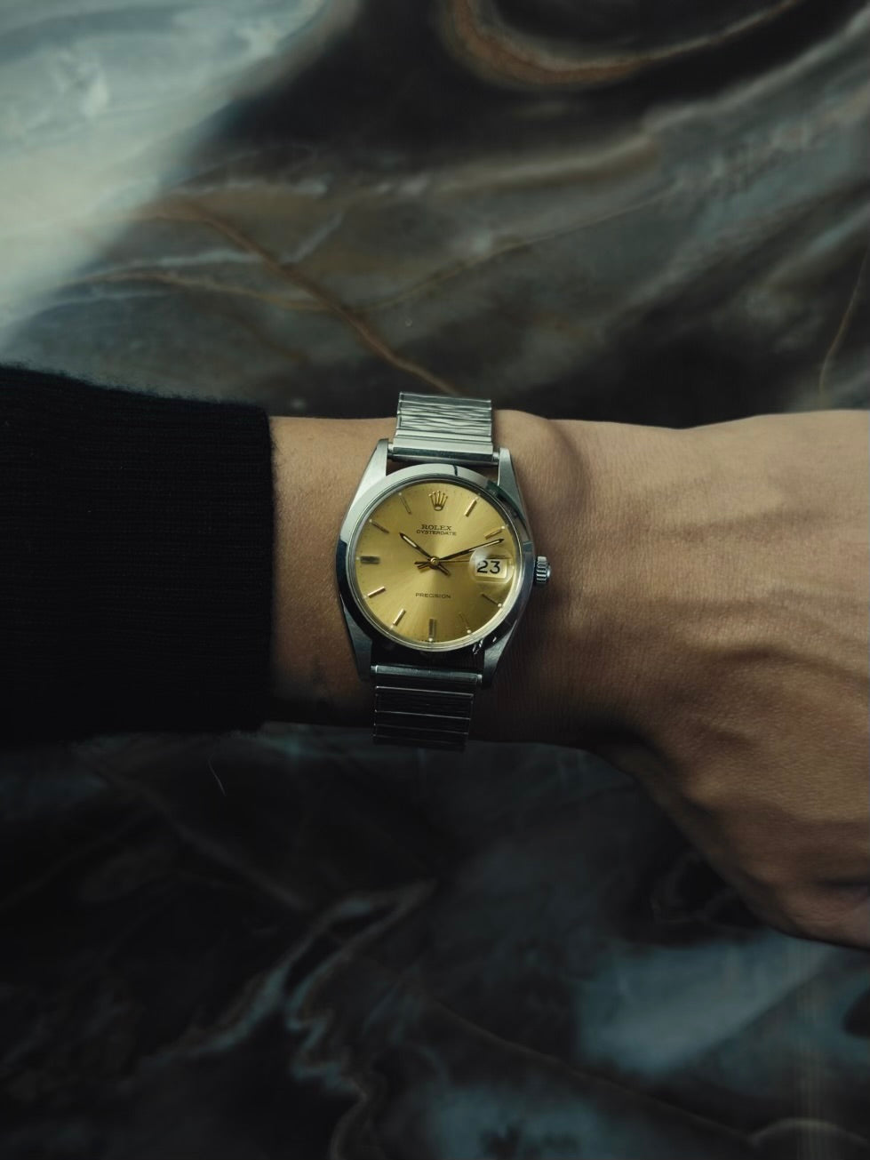 ROLEX 6694 Oysterdate Precision ”Gold Dial” 1966s